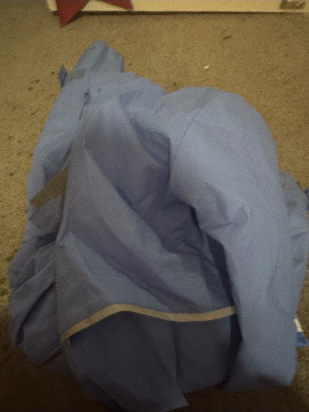 Charles River Apparel Light Blue Raincoat with Reflective Trim
